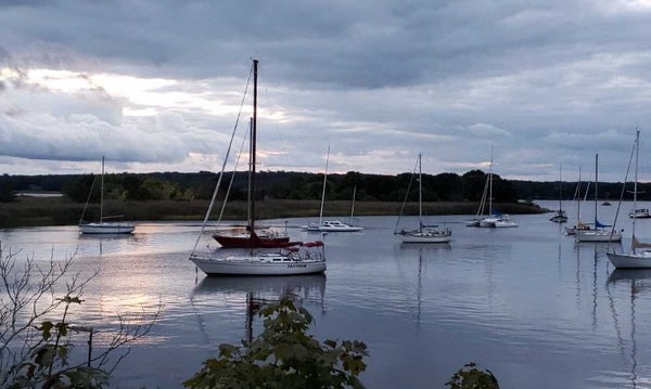 Boats near Calves Island, Old Lyme, CT