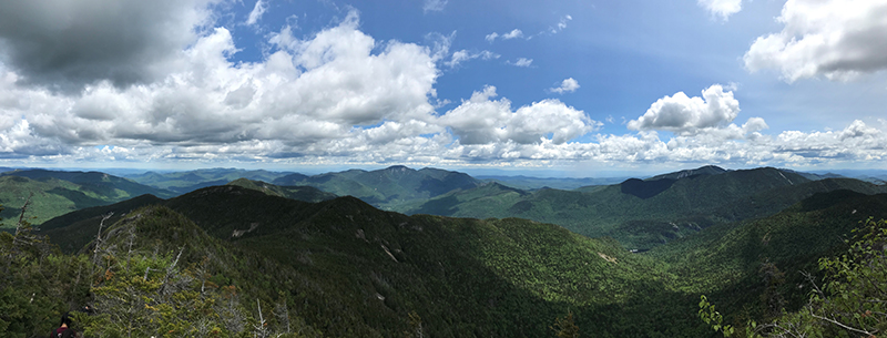 Landscape view of the Adirondacks wilderness.