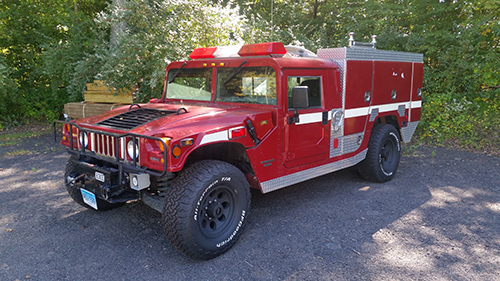 Hummer at Shenipsit State Forest.