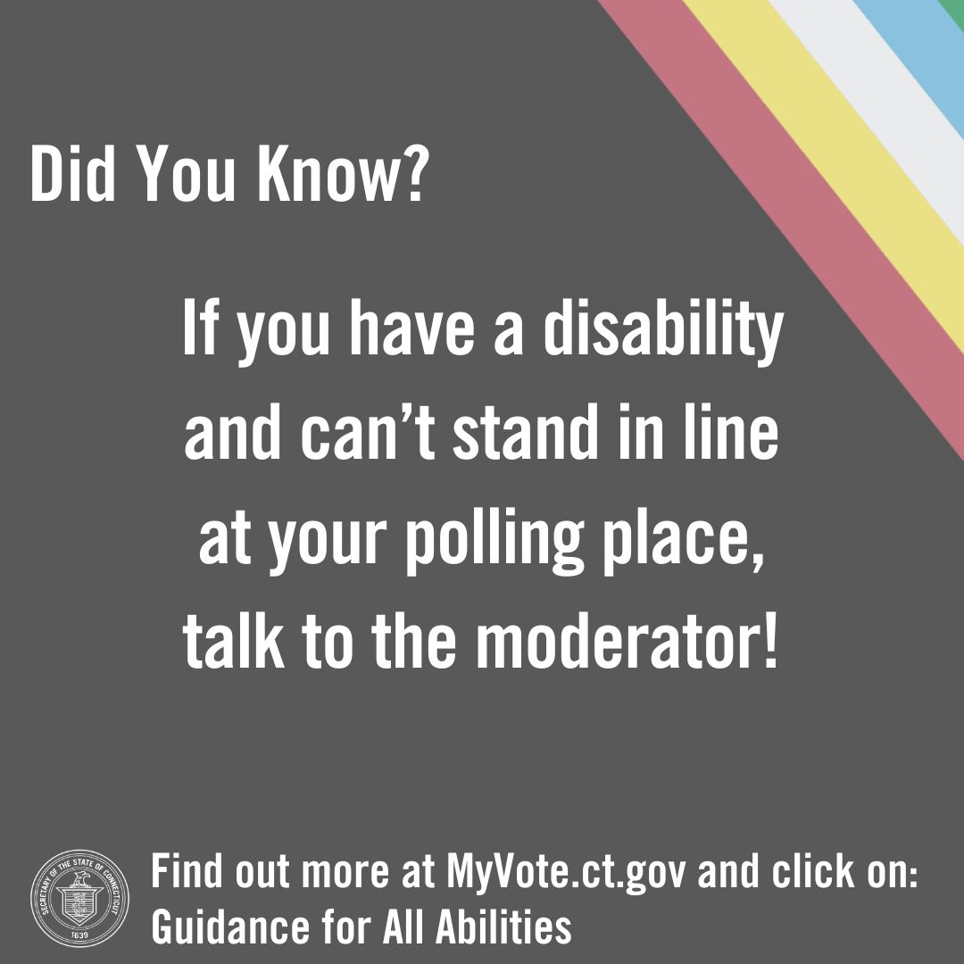 Accessible Voting: Holding Your Place in Line - graphic